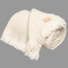 Adara Heavy Wool Blanket - Creamy White