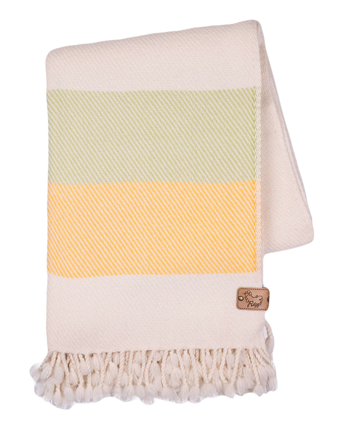 Solana White Merino Wool Blanket