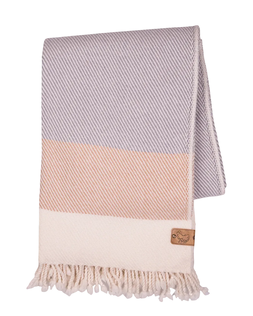 Solana Grey Merino Wool Blanket