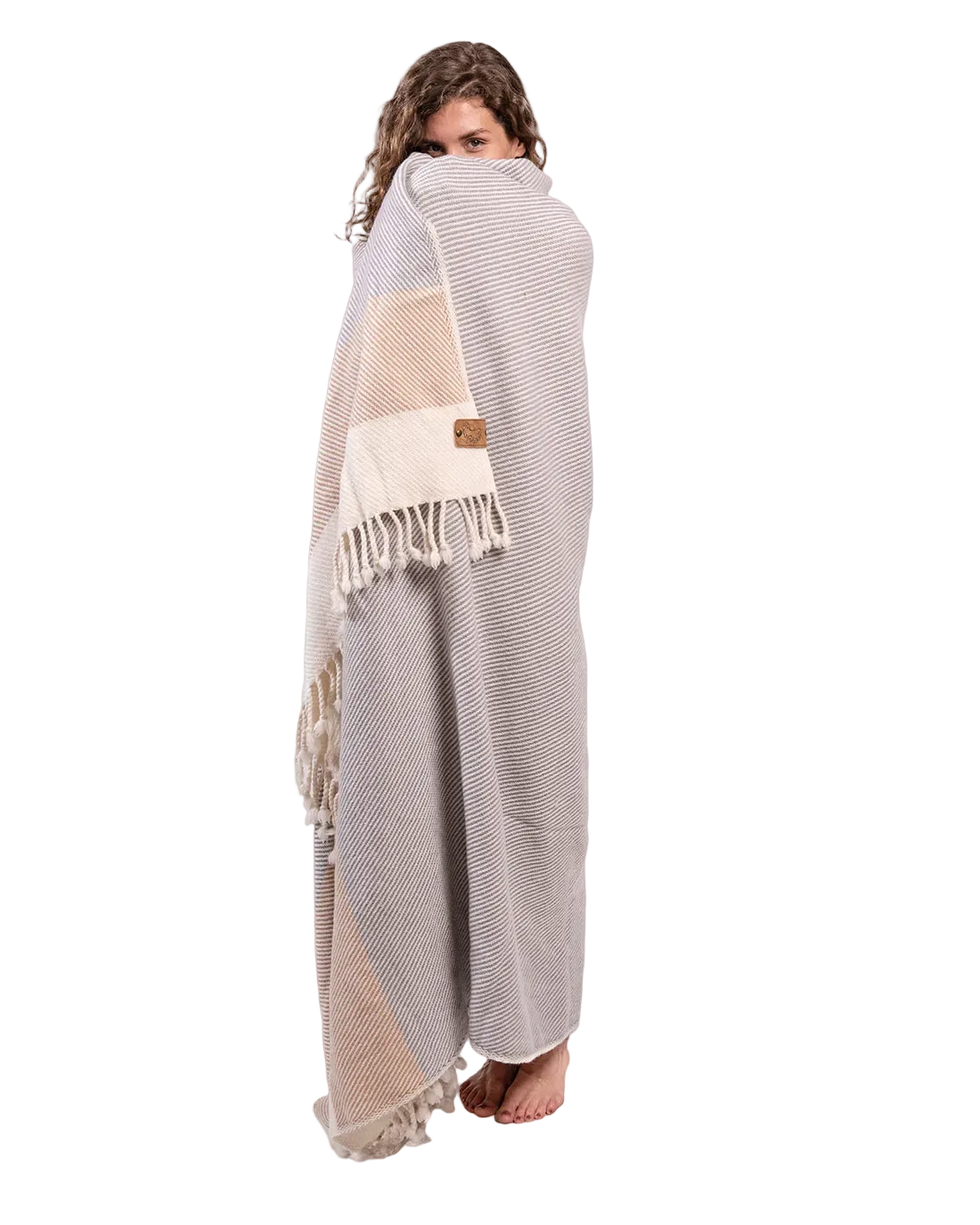 Solana Grey Merino Wool Blanket