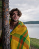 Sorin Yellow Plaid Wool Blanket
