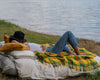 Sorin Yellow Plaid Wool Blanket