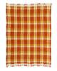 Sorin Orange Plaid Wool Blanket