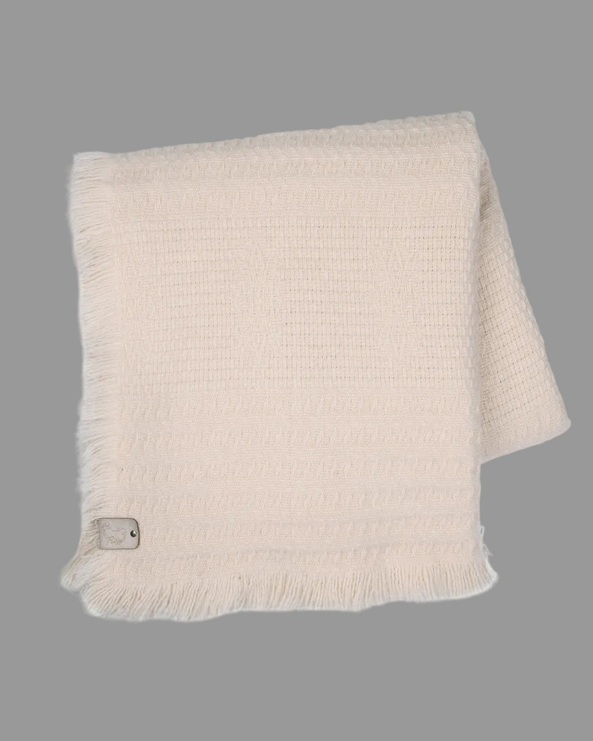 Adara Heavy Wool Blanket - Creamy White