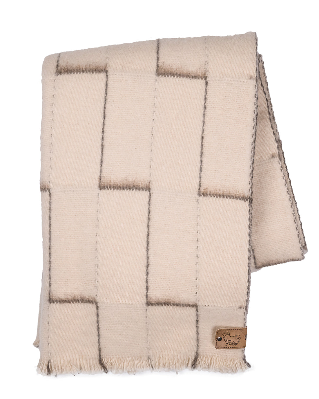 Juniper Heavy Wool Blanket - Geometric Pattern