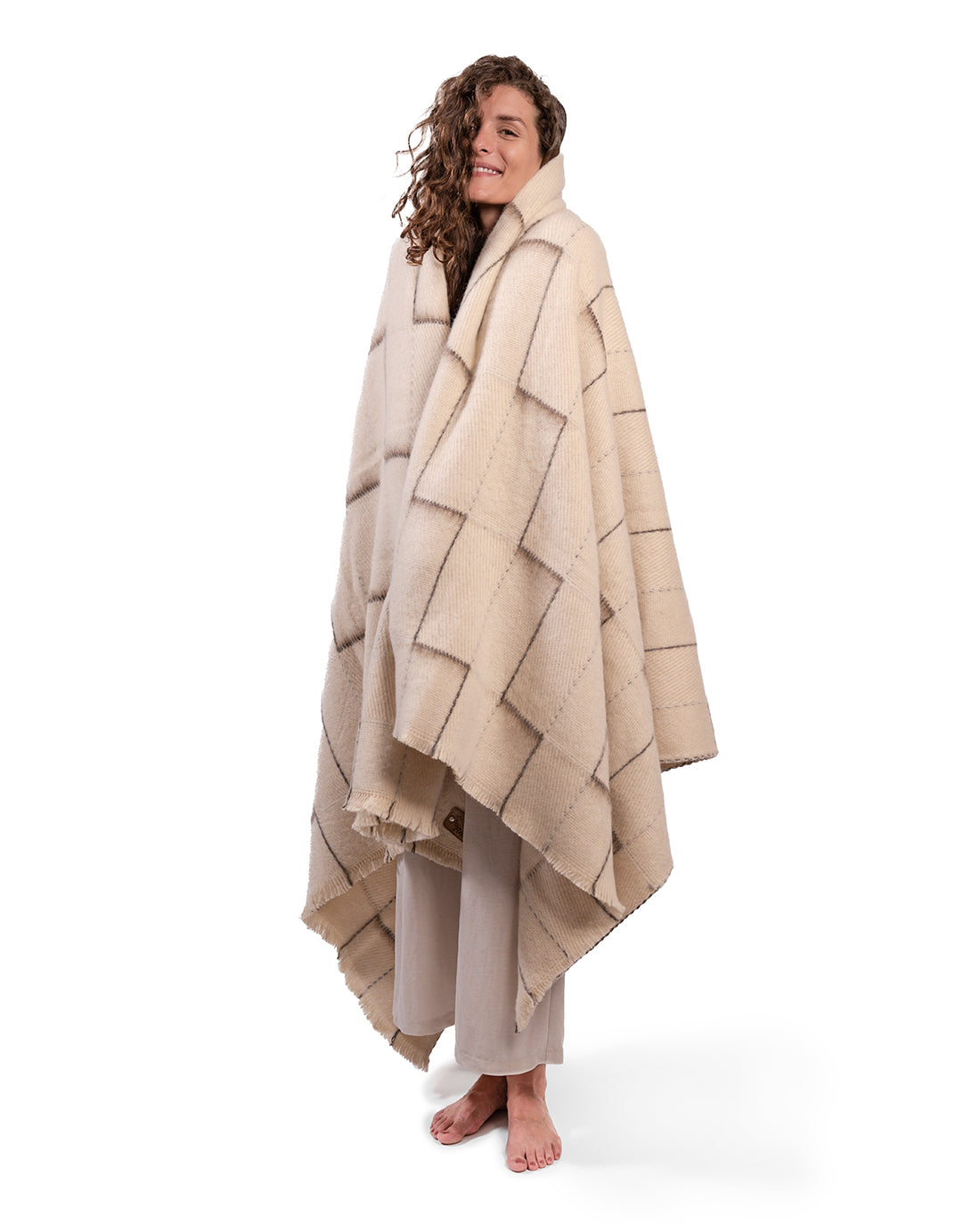 Juniper Heavy Wool Blanket - Geometric Pattern