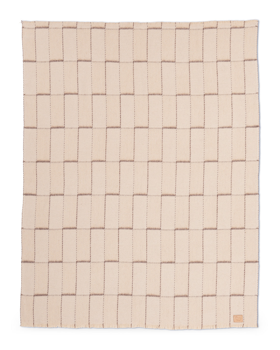 Juniper Heavy Wool Blanket - Geometric Pattern
